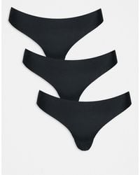 ASOS - Asos Design Curve 3 Pack No Vpl Thong - Lyst