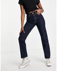 Levi's - – 501 – jeans mit hohem bund, geradem bein und kurzem schnitt - Lyst