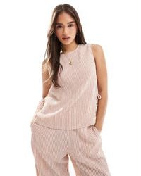 ASOS - Textured Tie Side Shell Top Co-ord - Lyst