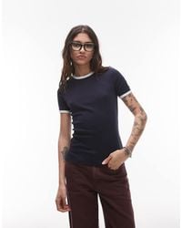 ARKET - Jersey Ribbed T-shirt - Lyst