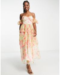 Miss Selfridge Maxi-jurk bloemenprint casual uitstraling Mode Jurken Maxi-jurken 