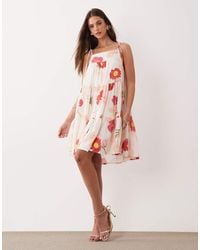Gina Tricot - Flowy Strap Detail Mini Dress - Lyst