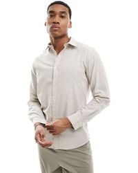 Jack & Jones - Linen Shirt With Long Sleeves - Lyst