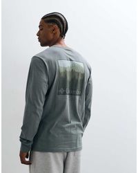 Columbia - Csc Graphic Textured Scene Long Sleeve T-Shirt - Lyst