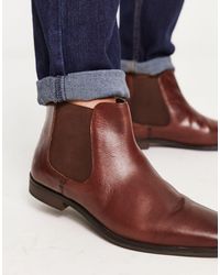 Red Tape - Leather Formal Chelsea Boots - Lyst