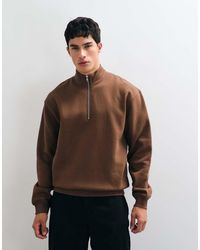 ASOS - Essentials Oversized Relaxed Fit Sweatshirt Met Kwartrits - Lyst