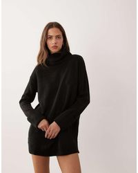 Brave Soul - Knit Turtleneck Mini Dress - Lyst