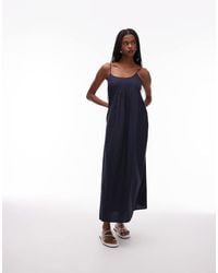 ARKET - Pure Cotton Poplin Maxi Beach Dress With Spaghetti Straps - Lyst