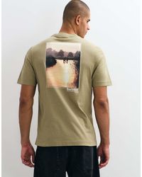 Barbour - Birchcliffe Short Sleeve Relaxed Graphic T-Shirt With Back Print - Lyst