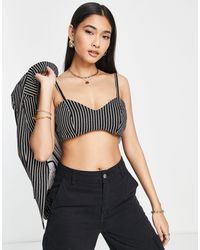 TOPSHOP - Co-ord Striped Bralet - Lyst