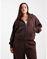 ASOS - Asos design curve – cropped-kapuzenjacke - Lyst