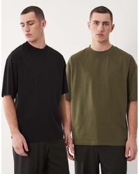 ASOS - Essentials 2 Pack Oversized T-Shirts - Lyst