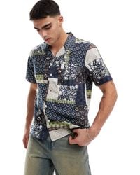 Levi's - Standard Camp Short Sleeve Revere Collar Patchwork Print Shirt - Lyst