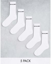 Jack & Jones - 5 Pack Logo Sports Socks - Lyst
