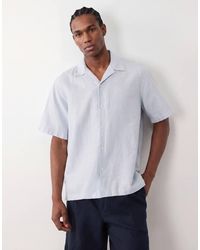 SELECTED - Linen-blend Short Sleeve Shirt - Lyst