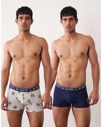 Polo Ralph Lauren - 2 Pack Boxer Briefs With Bear Graphic - Lyst