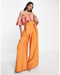 ASOS - Volume Ruffle Off Shoulder Occasion Top - Lyst