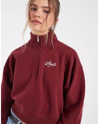 Levi's - Vintage Jaren 80 Sweatshirt Met Kwartrits En Logo Op De Borst - Lyst