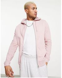 Sudadera con capucha en rosa Bershka de Denim de color Rosa para hombre |  Lyst