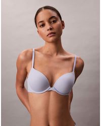 Calvin Klein - Perfectly Fit Push Up Plunge Bra - Lyst
