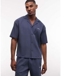 PEGADOR - Troy Plissee Summer Shirt Co-ord - Lyst