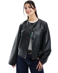 ASOS - – schlichte, kragenlose jacke - Lyst