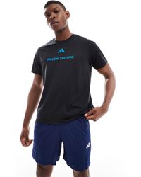 adidas Originals - Adidas Running Follow The Line T-shirt - Lyst