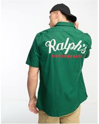 Polo Ralph Lauren - Short Sleeve Revere Collar Back Logo Chino Shirt Classic Fit - Lyst
