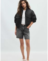 Stradivarius - Balloon Denim Jacket - Lyst