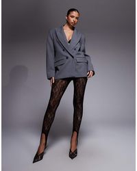 ASOS - Sheer Lace Stirrup legging - Lyst