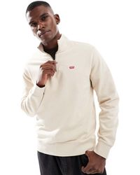 Levi's - Original Batwing Logo Half Zip Sweatshirt - Lyst