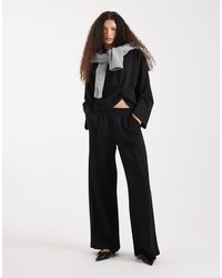 ASOS - Cupro Wide Leg jogger - Lyst