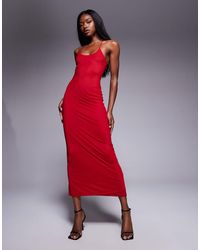 ASOS - Mesh Super Scoop Cami Midi Dress - Lyst