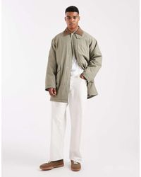 ASOS - Oversized Mid Length Barn Jacket - Lyst
