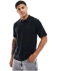 Abercrombie & Fitch - Polo negro - Lyst