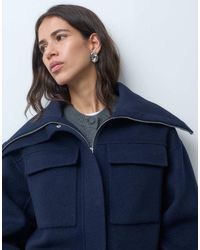 Lacoste - Chaqueta Acolchada Corta Con Cremallera En - Lyst