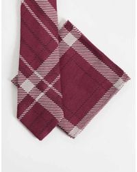 ASOS - Check Pattern Tie And Pocket Square - Lyst