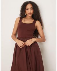 Nobody's Child - Colorado Square Neck Midi Dress - Lyst