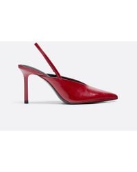 Stradivarius - V-neck Slingback Stiletto Heels - Lyst