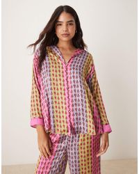 Free People - Dreamy Days Satin Pyjama Set - Lyst