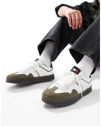 Tommy Hilfiger - Zapatillas De Deporte Blancas Con Suela De Goma Greenwich Retro De -Blanco - Lyst