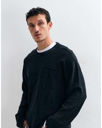 Weekday - Oversized Trui Met Keep Going 3D Jacquardgrafiek - Lyst