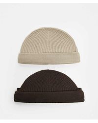 Only & Sons - 2 Pack Fisherman Beanie Hats - Lyst