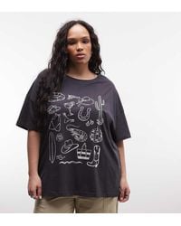 Noisy May - Oversized T-shirt With Summer Graphic - Lyst