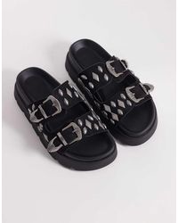 ASOS - Flair Boho Studded Sandals - Lyst
