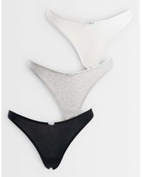 Cotton On - 3 Pack Rosette Thong - Lyst