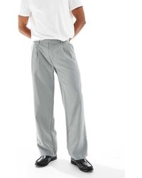 Jack & Jones - Broek Met Wijde Pijpen En Plooien Aan De Voorkant - Lyst