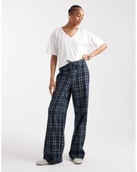 ASOS - Tall – karierte, gebürstete hose - Lyst