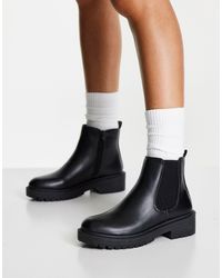 Damen Stiefeletten Ankle Boots Chunky Heels Schnallen Kroko 900899 New Look 