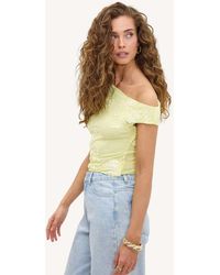 Loavies - Polished Grace Top With Floral Detail - Lyst